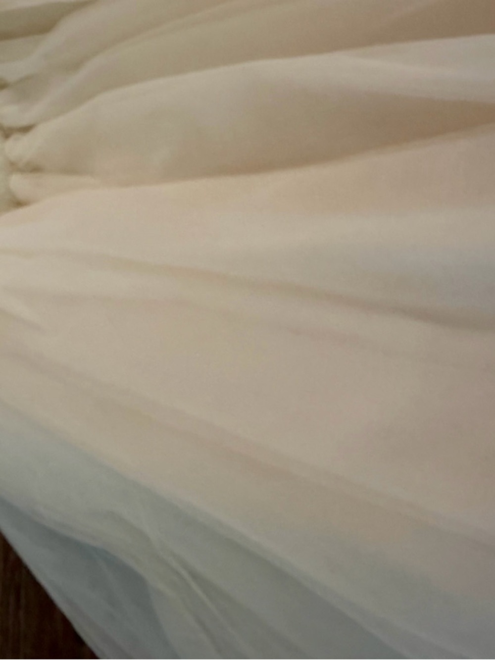 Reformation Sable cashmere Strapless Cream Tulle Mini Dress - Picture 4 of 9